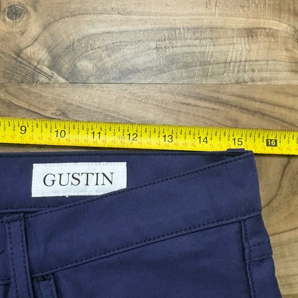 Gustin Pants Mens 30x34 Blue Slim Fit Chino Heavy Twill Cotton Workwear Casual
